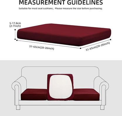 Outdoor Cushion Covers Set,8PCS Patio Furniture Couch Seat Slipcovers, Replacement for Sofa Sectional Chair(Cover，Only)