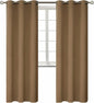 BGment Blackout Curtains for Living Room - Grommet Thermal Insulated Room Darkening Curtains for Bedroom, 2 Panels of 42 x 84 Inch, Taupe