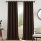 Yakamok Blackout Curtains for Bedroom 2 Panels Set 108 Inch Length Thermal Insulated Room Darkening Dark Black Out Drapery Grommet Window Treatments Drapes for Living Room, 52x108, Chocolate Brown
