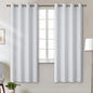 BGment Room Darkening Curtains for Bedroom - Grommet Thermal Insulated Window Treatments Light Blocking Curtains for Living Room, Set of 2 Panels, Each 55 x 69 Inch, Greyish White