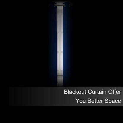 LEMOMO Blackout Curtains 52 x 72 inch/Royal Blue Curtains Set of 2 Panels/Thermal Insulated Room Darkening Bedroom Curtains