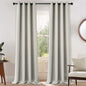 Yakamok Blackout Curtains for Bedroom,Room Darkening Thermal Insulated Grommet Top Drapes for Living Room,Light Beige,52x108 Inch, 2 Panels