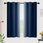 SimpleHome Ombre Room Darkening Curtains 54 inches Length for Bedroom,Grommet Gradient Light Blocking Blue Gradient Window Curtains for Living Room,2 Panels, 42x54 inches