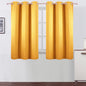LEMOMO Yellow Blackout Curtains 42 x 54 Inch Length Set of 2 Panels Grommet Bedroom Curtains for Living Room