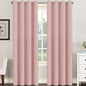 H.VERSAILTEX Blackout Curtain for Living Room Thermal Insulated Window Treatment Curtain Extra Long 96 inch Length Energy Saving Grommet Top Blackout Drape, One Panel, Baby Pink, 52" W x 96" L