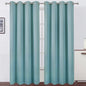 LEMOMO Blackout Curtains 52 x 108 inch/Stone Blue Curtains Set of 2 Panels/Thermal Insulated Room Darkening Bedroom Curtains