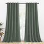 NICETOWN Room Darkening Draperies Window Curtain Panels, Dark Mallard, 2 Panels, W70 x L95 -inch, Thermal Insulated Grommet Room Darkening Curtains for Bedroom
