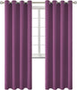 BGment Room Darkening Curtains 84 Inches Long - Grommet Thermal Insulated Drapes Window Treatment Curtains for Bedroom, 2 Panels, 52 x 84 Inch, Eggplant Purple