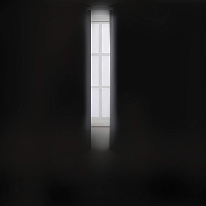 LEMOMO Grey Blackout Curtains 34 x 54 Inch Length/Set of 2 Curtain Panels/Thermal Insulated Room Darkening Blackout Curtains for Bedroom