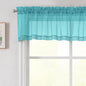 Turquoise Valances for Windows, Turquoise Sheer Curtains 14 Inch Length 2 Pack Kitchen Drapes, Modern Solid Mini Small Window Curtains for Cafe Bathroom Basement, Each 42" Wx14 L Inches