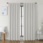 Simplebrand Ava Natural Blackout Curtains for Bedroom 84 Inch Length 2 Panels Set, Solid Thermal Insulated Privacy Living Room Window Treatment Curtains Blackout Drapes, W50 x L84 Inch, Natural
