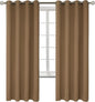 BGment Blackout Curtains for Bedroom - Grommet Thermal Insulated Room Darkening Curtains for Living Room, Set of 2 Panels (52 x 72 Inch, Taupe)