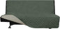 Easy-Going Futon Sofa Slipcover Reversible Sofa Cover Armless Cover Furniture Protector Couch Cover Water Resistant Pets, Kids, Children, Dog, Cat Greyish Green/Beige