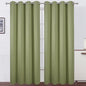 LEMOMO Sage Green Thermal Blackout Curtains/52 x 95 Inch/Set of 2 Panels Room Darkening Curtains for Bedroom