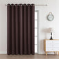Joydeco Blackout Curtains 108 Inches Long 1 Panel, Thermal Insulated Long Curtains& Drapes 1 Piece, Room Darkening Grommet Drapes for Living Room Bedroom Window (W70 x L108 Inch, Chocolate)