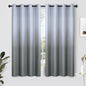 SimpleHome Ombre Curtains 52 x 63 Inch for Bedroom 2 Panels, Gradient Grey White to Gray Light Blocking Thermal Insulated Grommet Room Darkening Window Curtain/Drapes for Living Room