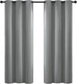 Yakamok Dove Grey Room Darking for Livingroom Dining Room Darkening Thermal Insulated Bay Window Hotel Modern Elegant Black Out Sunblock Curtins/Bedroom, 42 x 72 Inches, 2 Panel Sets