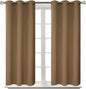 BGment Blackout Curtains for Living Room - Grommet Thermal Insulated Room Darkening Curtains for Bedroom, 2 Panels of 38 x 45 Inch, Taupe