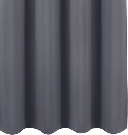 LEMOMO Blackout Curtains 66 x 54 Inch Long Grey Curtains Set of 2 Panels Room Darkening Curtains for Bedroom and Living Room