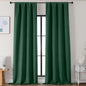 Simplebrand Ever Green Blackout Curtains for Bedroom 102 Inches Long 2 Panels, Solid Thermal Insulated, Energy Saving Living Room Window Treatment Curtains Blackout Drapes, W50 x L102 Inch, Ever Green