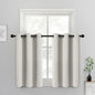 Yakamok Room Darkening Thermal Insulated with Grommet Window Curtain for Bedroom, 38Wx36L inch, Light Reducing Drapes for Living Room,Light Beige, 2 Panels