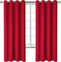 BGment Room Darkening Curtains 72 Inches Long - Grommet Thermal Insulated Drapes Window Treatment Curtains for Bedroom, 2 Panels, 52 x 72 Inch, Red