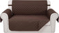 Reversible Loveseat Sofa Covers Couch Cover Furniture Protector(Loveseat,Chocolate/Chocolate)