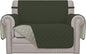 Easy-Going Oversized Chair Sofa Slipcover Reversible Sofa Cover Water Resistant Couch Cover Furniture Protector Cover with Elastic Straps for Pets Dog (Oversized Chair, Army Green/Beige)