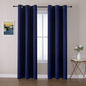 ChrisDowa Grommet Blackout Curtains for Bedroom and Living Room - 2 Panels Set Thermal Insulated Room Darkening Curtains (Navy Blue, 42W x 84L)
