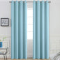Yakamok Blackout Curtains for Bedroom,Thermal Insulated Grommet Top Drapes for Living Room,Sky Blue,52x84 Inch, 2 Panels