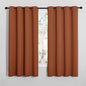 NICETOWN Blackout Curtain Panels for Girls Room, Nursery Essential Thermal Insulated Solid Grommet Top Blackout Drapes (Burnt Orange, 1 Pair, 55 x 68 inches)