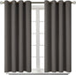 BGment Blackout Curtains for Bedroom - Grommet Thermal Insulated Room Darkening Curtains for Living Room, Set of 2 Panels (52 x 45 Inch, Grey)