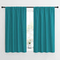 NICETOWN Peacock Blue Blackout Curtains Panels for Window, Thermal Insulated Rod Pocket Blackout Drapes/Draperies for Living Room (2 Panels, W42 x L54 inches)
