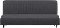 U-NICE HOME Stretch Futon Cover Armless Bed Slipcover - Soft Jacquard Fabric Washable for Pet Friendly, Dark Grey