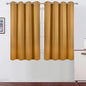 LEMOMO Mustard Yellow Thermal Blackout Curtains/52 x 54 Inch/Set of 2 Panels Room Darkening Curtains for Bedroom