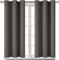 BGment Blackout Curtains for Bedroom - Grommet Thermal Insulated Room Darkening Curtains for Living Room, Set of 2 Panels (38 x 54 Inch, Grey)