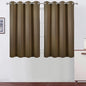 LEMOMO Brown Thermal Blackout Curtains/52 x 45 Inch/Set of 2 Panels Room Darkening Curtains
