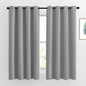 NICETOWN Bedroom Blackout Curtains Panels - Window Treatment Thermal Insulated Solid Grommet Room Darkening Drapes for Living Room (Set of 2 Panels, 52 by 63 Inch, Silver Grey)