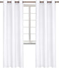 BGment Room Darkening Curtains 84 Inches Long - Grommet Thermal Insulated Drapes Window Treatment Curtains for Bedroom, 2 Panels, 42 x 84 Inch, Pure White