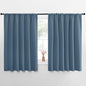NICETOWN Blackout Curtains for Bedroom, Blackout Curtain Panels, Smoky Blue, 1 Pair, 70 by 63-inch, Window Treatment Energy Saving Thermal Insulated Solid Rod Pocket Blackout Drapes/Draperies