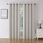 Joydeco Blackout Curtains 84 Inch Length 2 Panels Set, Thermal Insulated Long Curtains& Drapes 2 Burg, Room Darkening Grommet Drapes for Bedroom Living Room Window (Natural, W52 x L84 Inch)