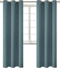 BGment Room Darkening Curtains 84 Inches Long - Grommet Thermal Insulated Drapes Window Treatment Curtains for Bedroom, 2 Panels, 42 x 84 Inch, Stone Blue
