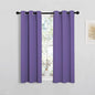 NICETOWN Window Curtain Panels, Thermal Insulated Solid Grommet Blackout Draperies/Drapes for Basement (Lilac Purple, 1 Pair, 29 by 45-inch)