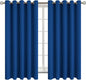BGment Blackout Curtains for Bedroom - Grommet Thermal Insulated Room Darkening Curtains for Living Room, 70 x 63 Inch, 2 Panels, Royal Blue