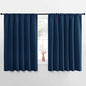 NICETOWN Blackout Curtains for Bedroom, Blackout Curtain Panels, Moroccan Blue, 1 Pair, 62 by 63-inch, Window Treatment Energy Saving Thermal Insulated Solid Rod Pocket Blackout Drapes/Draperies