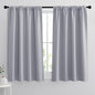RYB HOME 54 inch Blackout Curtains for Living Room, Rod Pocket Thermal Insulated Small Window Drapes Room Darkening Shades for Bedroom Studio Dorm, W 42 x L 54 inch, Set of 2 Panels, Silver Grey