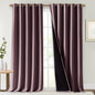 NICETOWN Full Shading Curtains for Windows, Super Heavy-Duty Black Lined Blackout Curtains for Bedroom, Privacy Assured Window Treatment (Dry Rose, Pack of 2, 70 inches W x 95 inches L)