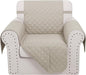 Recliner Chair Covers Reversible Sofa Couch Cover for Pets Lazy Boy Furniture Protector(23''Chair,Beige/Beige)