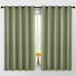 Yakamok 63 Inch Long Blackout Curtains Room Darkening Thermal Insulated with Grommet Window Curtain for Bedroom, 62Wx63L inch, Sage Green, 2 Panels
