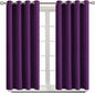 BGment Blackout Curtains - Grommet Thermal Insulated Room Darkening Bedroom and Living Room Curtain, Set of 2 Panels (52 x 54 Inch, Royal Purple)